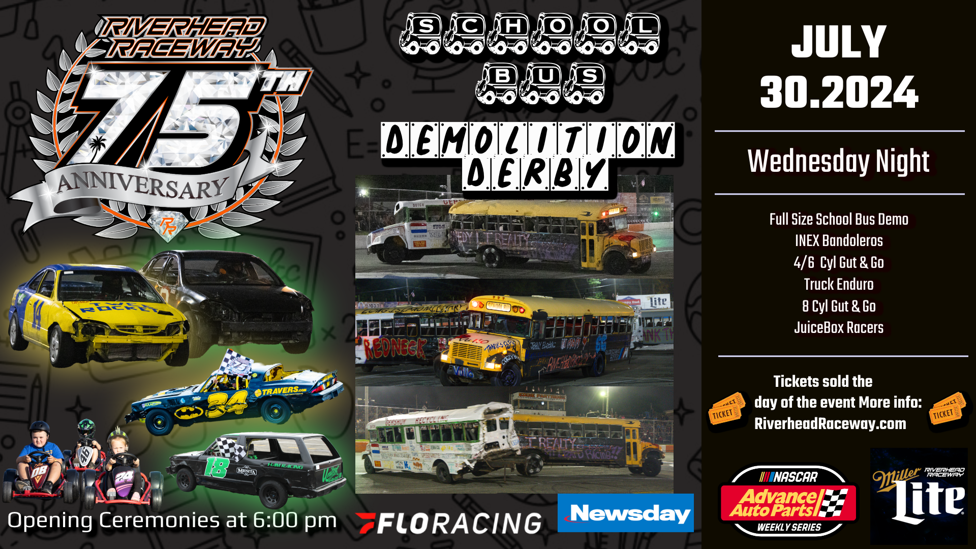 Mid-Week School Bus Demo Derby & JuiceBox